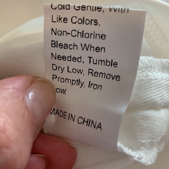 Shein white rhinestone crop top - Picture 6 of 7